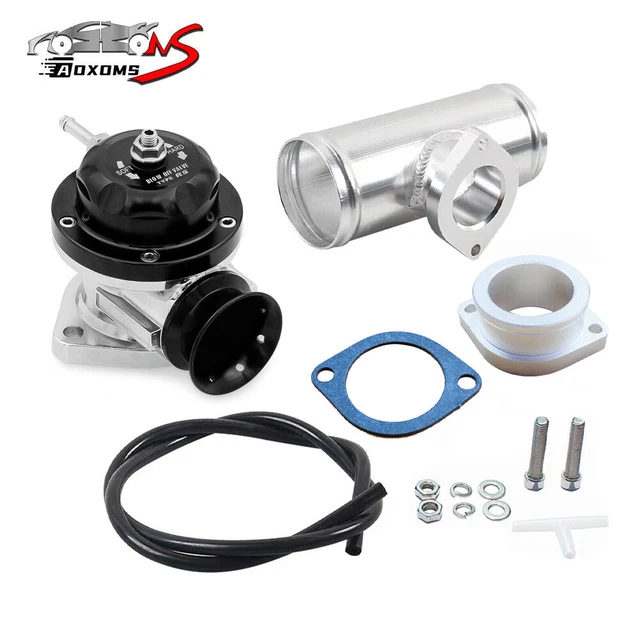 EMUSA 38mm Blow Off Valve Kit – Universal SSQV Style With 2.5” Flange Pipe