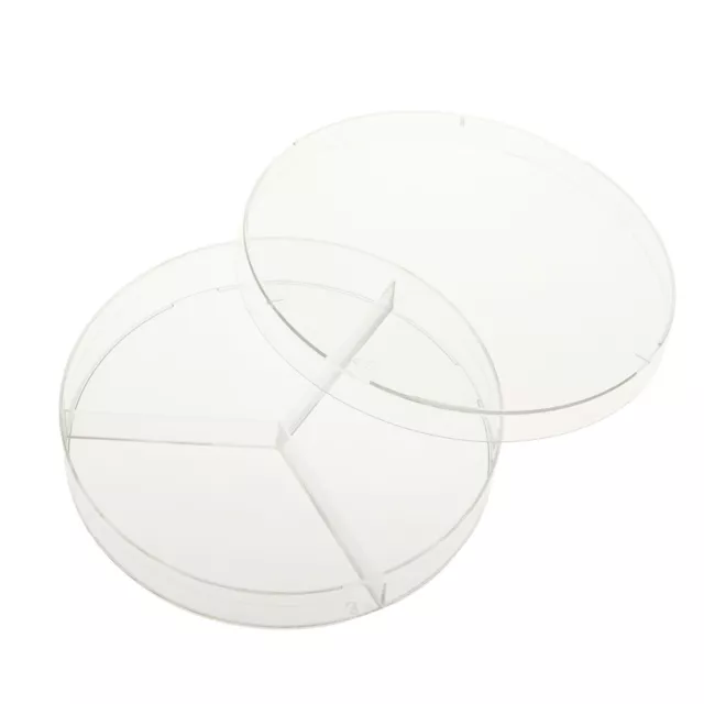 CELLTREAT 100mmX15mm Petri Dish, 3 Compartments, 500/Case, Sterile, #229683