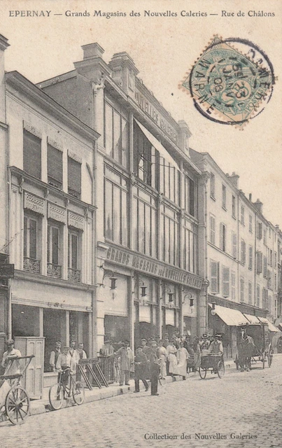CPA 51 EPERNAY New Gallery Department Stores Rue de Chalons