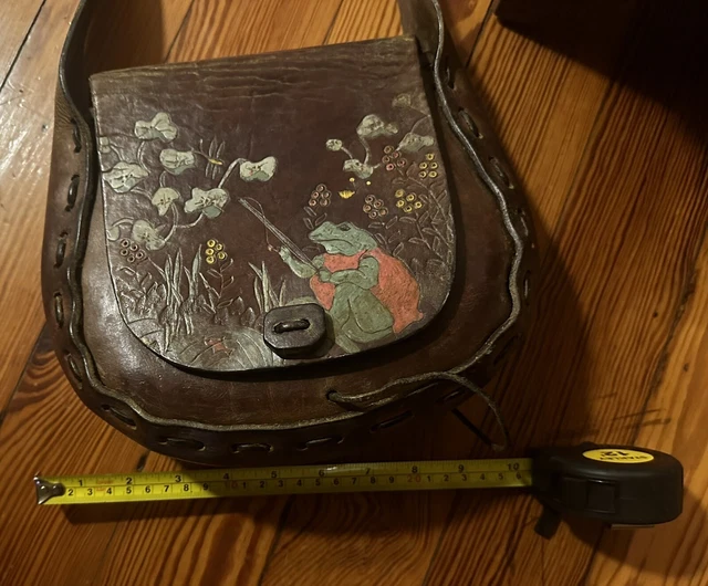 One Of A Kind Handmade Vintage Leather Ladies Hand Bag