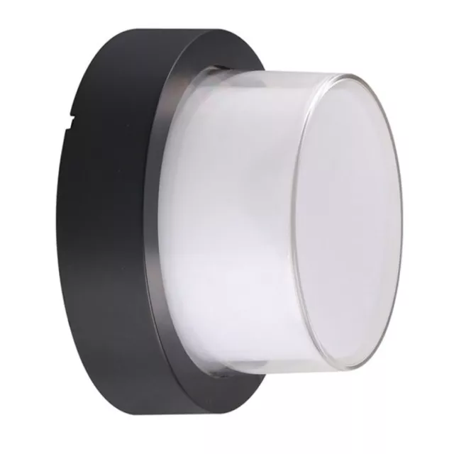 Lámpara LED De Fijación a la Pared 12W Forma Rotonda Color Negro V-TAC