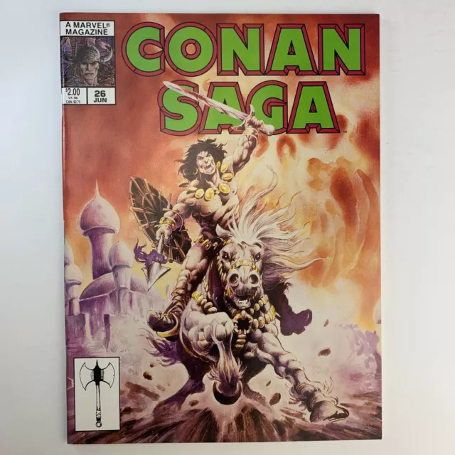 Marvel 1989 Conan Saga #26 Magazine Size Roy Thomas, Bruce Jones June Jun