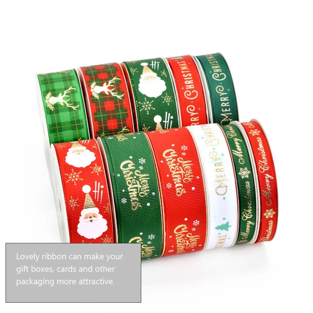 2x Partei Dekorative Bänder Weihnachten Geschenk Paket Band Weihnachten Band 2