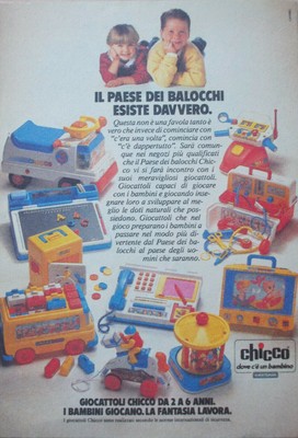 advertising Pubblicità 1984 CHICCO 