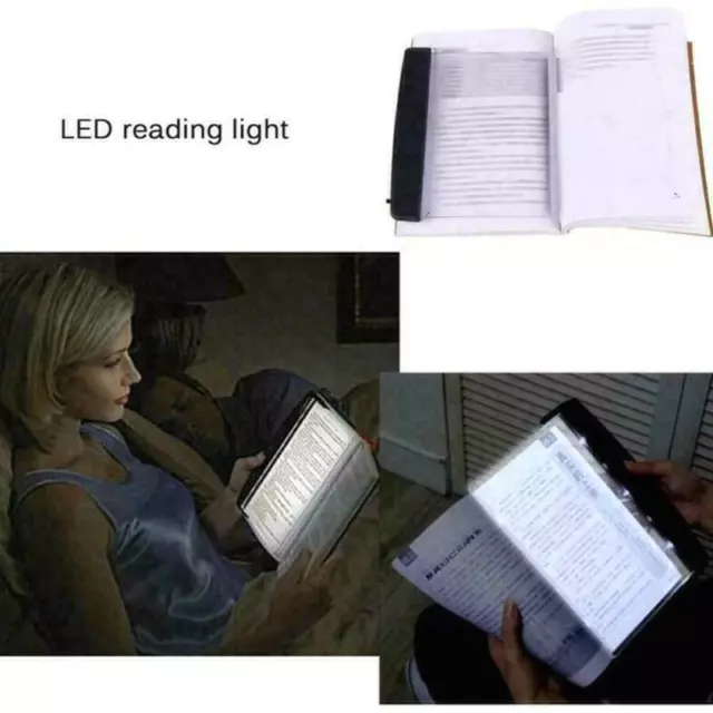 Tragbare kreative LED-Buchleuchte für nächtliches Lesen auf Reisen – flache