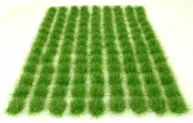 x117 Dark green grass tufts 6mm - Self adhesive static model wargames scenery