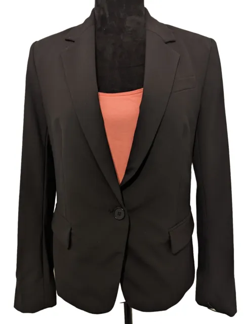 Theory Gabe N Edition Black Wool One-Button Blazer sz 6
