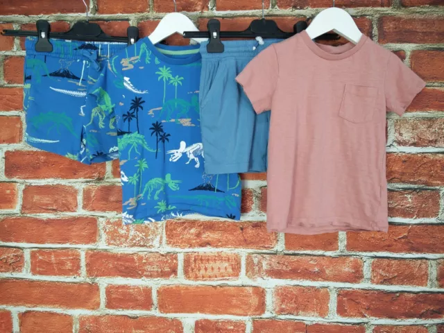 Boys Bundle Aged 2-3 Years Next M&S Etc T-Shirt Shorts Set Dinosaur Kids 98Cm