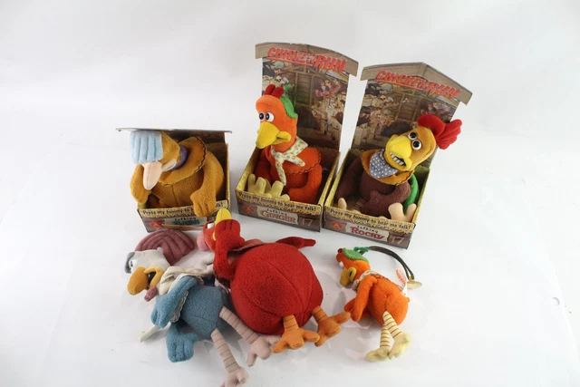 chicken-run-collectable-soft-toys-inc-boxed-untested-talking-rocky