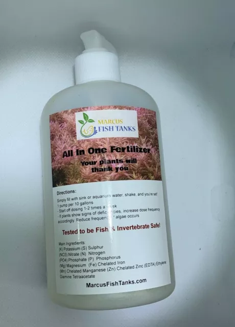 Aquarium Fertilizer Aquatic Fish Tank Plant Fertilizer BIG Bottle 32OZ ✅