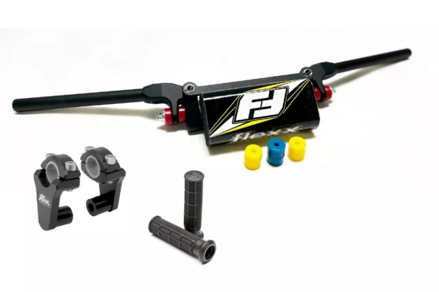 Fasst Flexx 15 Quad Low Handlebars Bar Yellow Rox 2" Riser Grips DS 650 DS 450