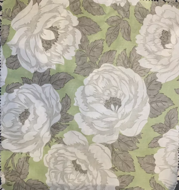 SANDERSON Anais glazed cotton fabric remnants 2