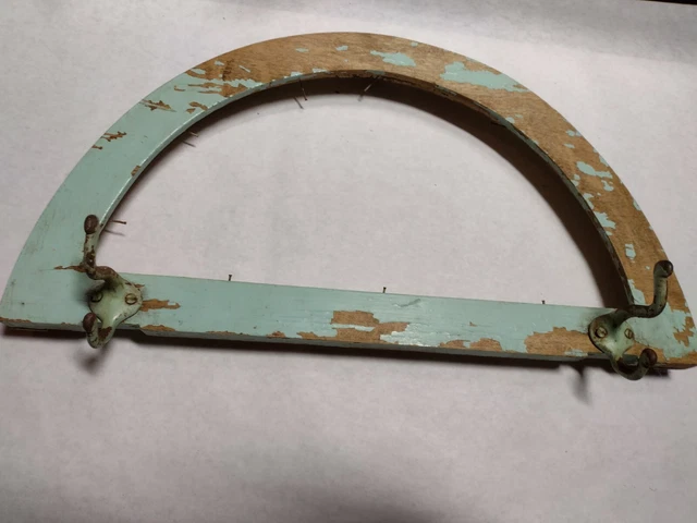 Antique Style Wooden Wall Mount Coat Rack Hat/Key Hook Primitive Farmhouse Decor