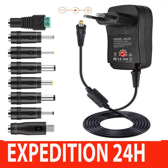 Chargeur USB-A Fairplay Milano 12W, 5V/2.4A - Neuf, Couleur Noir/blanc, 1 Port, Fabriqué En Chine