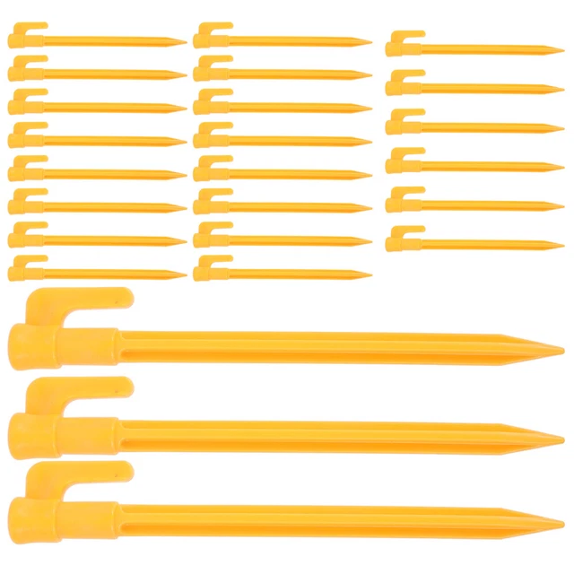 Tente Piquets Plastique 14cm/5,5 Pouce Sol Piquets Dentelés Bords avec Tente Piquets Plastique 14cm/5,5 Pouce Sol Piquets Dentelés Bords avec