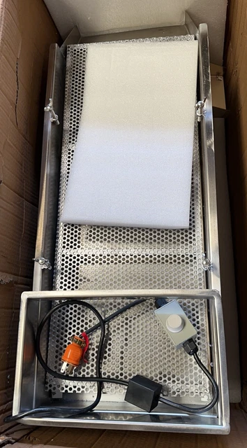 Open Box!Straight Vibrating Sieve Screen Shaker 220V Linear Sifter Machine 6mm