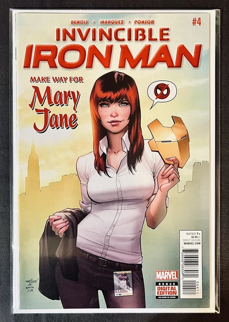 Invincible Iron Man #4 Marvel Comics 2016 Mary Jane, Brian Michael Bendis