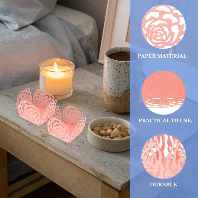 50 PCS WEDDING Chocolate Tray Cup Decor Truffle Wrapper Paper Cups £9. ...