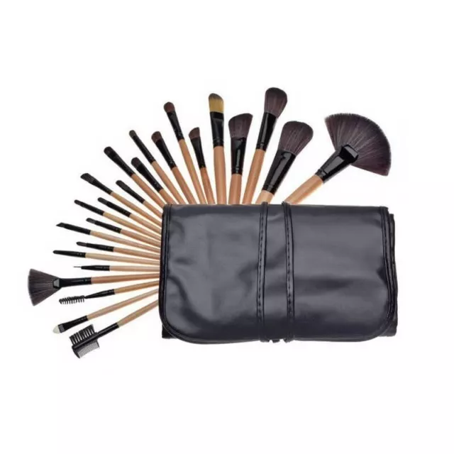 Pinceaux Maquillage Pro - 24 Pieces + Etui -