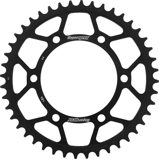 Supersprox Rear Steel Sprocket 44T Black RFE-486-44-BLK
