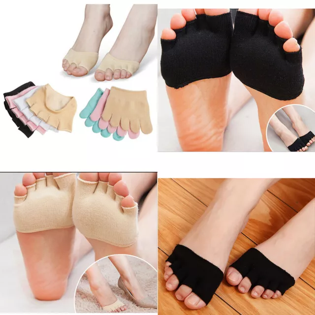Newly Design Invisible Non Slip Toe Socks Half Grip Heel Five Finger Socks'SA
