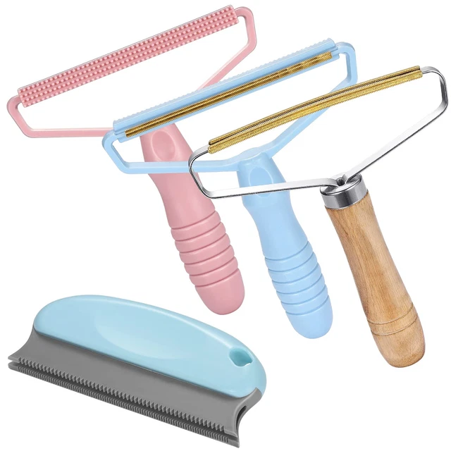 Pet Hair Remover, Portable Dog Cat Hair Remover, 4 Pack Lint Cleaner Brush Re...