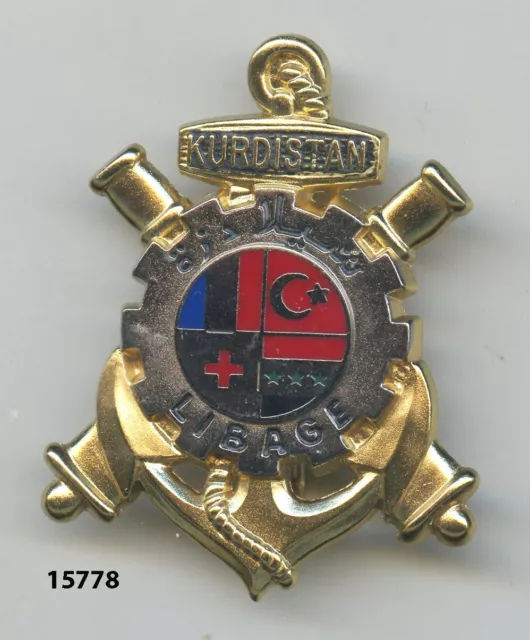 Insigne opex , 9  Rgt. de Commandement et de Soutien  /  Op. LIBAGE - KURDISTAN