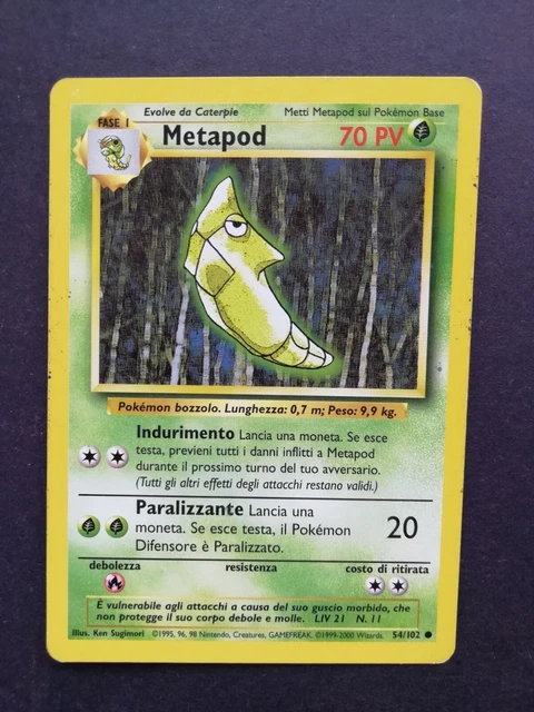 🔴Metapod 🇮🇹ITA 🔵Set Base #54/102