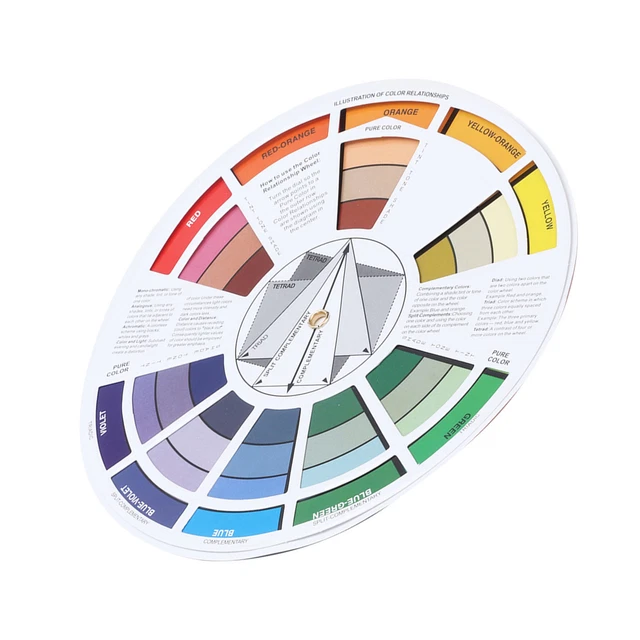 TATTOO INK COLOR Wheel Chart Tattoo Pigment Mix Color Guide For