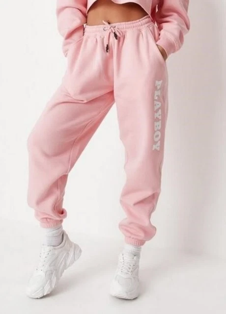 MISSGUIDED PLAYBOY PINK joggers size 10 25.00 PicClick UK