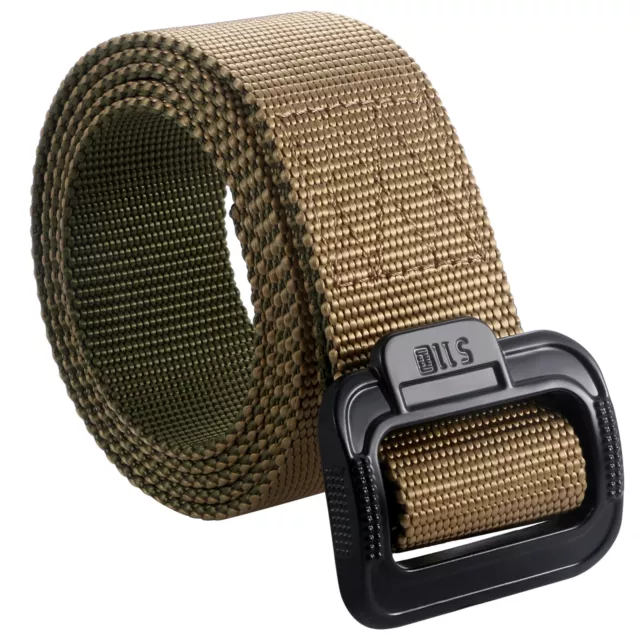 Nylon Tactical Military Canvas Web Belt Mens Outdoor Sports Waistband 47 in Adj