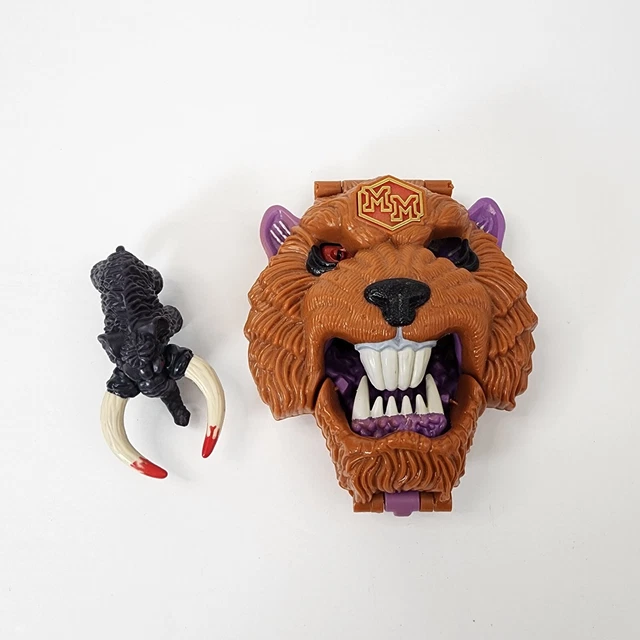 VTG MIGHTY MAX Toy Battle Cat Playset 1993 Brown Mastodon Doom Zone