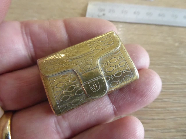 Quality Antique Georgian Silver Gilt Vinaigrette Dates C 1816 Makers 1S