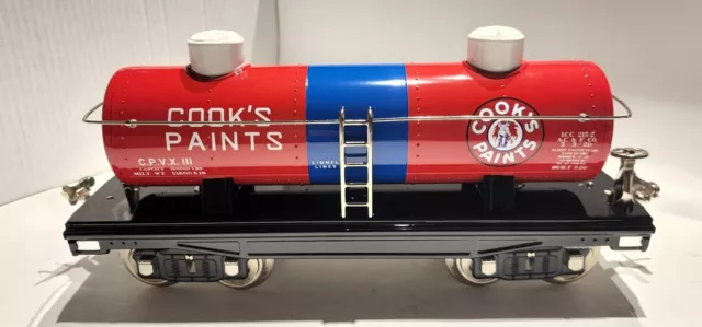 Lionel 215-2 Standard Gauge 2 Dome Oil Car Cook's Paints