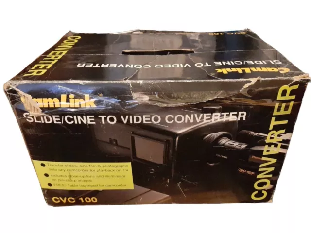 Camlink CVC 100 Slide/Cine To Video Converter - Tested Working