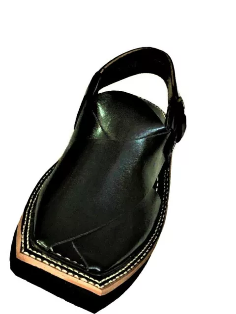 Men's Kaptan Special Double Sole Peshawari  Leather Hand Made SandalFlip Flops 2