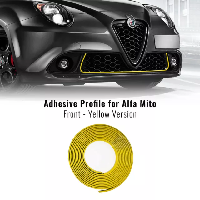 Profilo Giallo Adesivo per Dam Paraurti Anteriore Alfa Romeo Mito