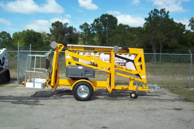 Haulotte 3522A 43' Towable Boom Lift,22' Reach,We Out Spec Genie,JLG,Nifty,SeeAd