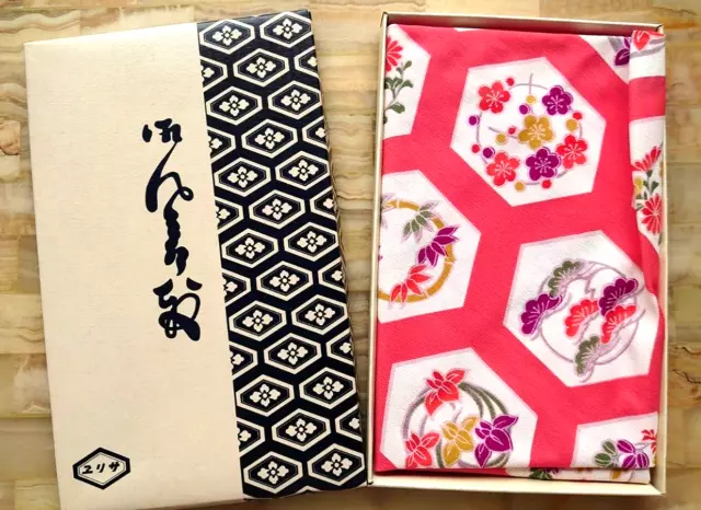 Furoshiki, mit OVP aus Japan, "松竹梅 (shoutchikubai) , Glücksymbole"