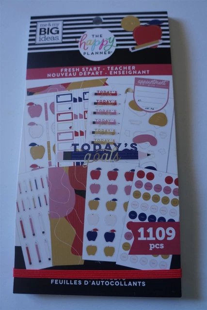 Fresh Start Teacher School Happy Planner Sticker Book