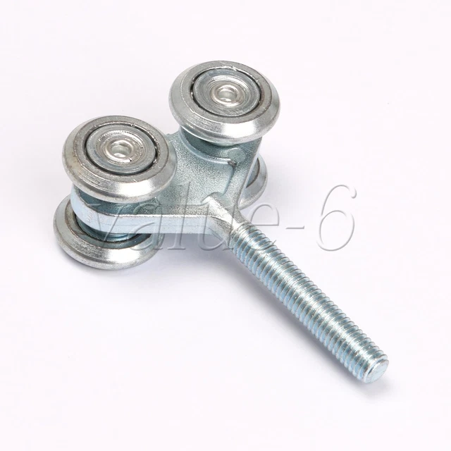 Dia 24mm Steel Trolley Hanger Rigid Bearings Roller Barn Door Sliding H4-3