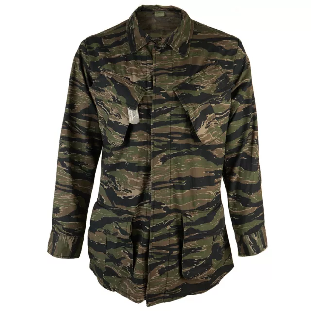 US Army Vietnam Tiger Stripe Shirt - Ripstop Camo - Rothco Military Repro