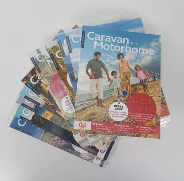 10 x Caravan and Motorhome Club Magazine 2017-2018