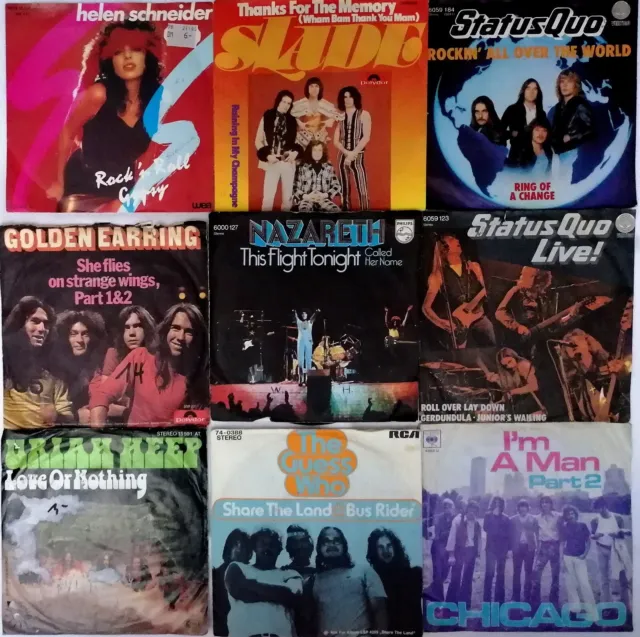 Rock / Hardrock Singles zum Auswählen! 70er bis Anfang der 80er Jahre!