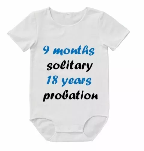 9 Months Solitary 18 Funny Bodysuit Baby Shower Romper Aunty Uncle Clothing