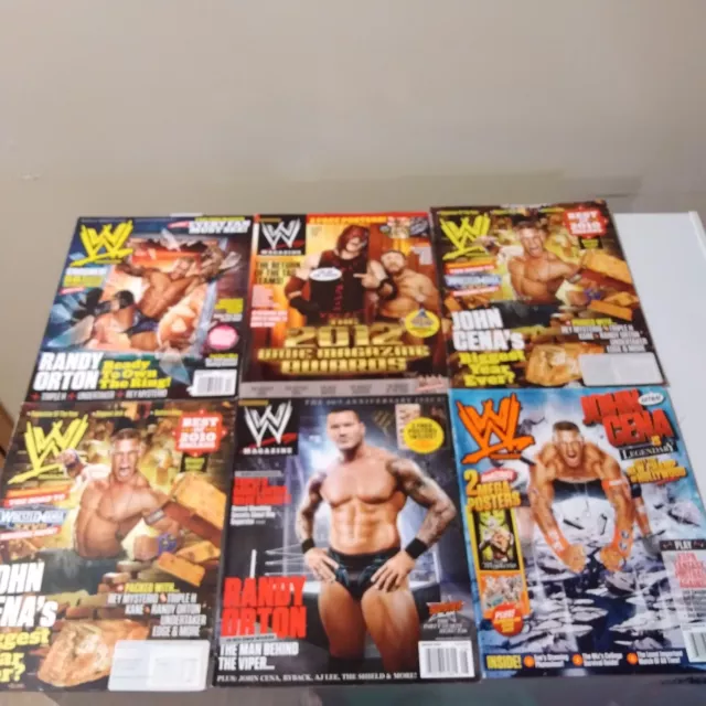 WWE Wrestling Magazine Lot of 6, by WWE (Paperback, 2003- 2012)