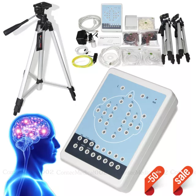 KT88 digital brain electric activity mapping,16 Channel EEG Machine USB Software