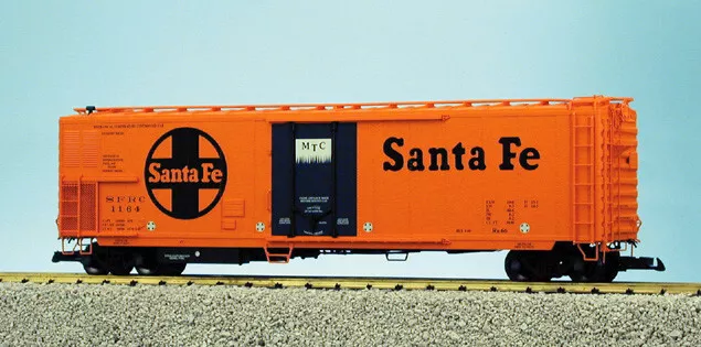 Neuf USA Trains 50' Mécanique Reefer Santa Fe Avec Essieux Article: R16702