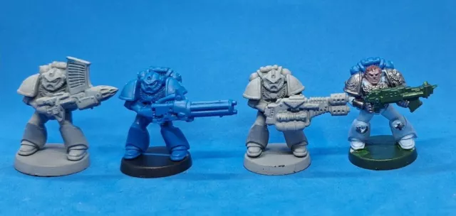 Space Crusade Space Marines Ultramarines Games Workshop / MB 1990 Warhammer OOP