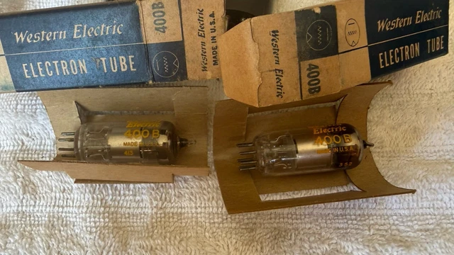 NOS WESTERN ELECTRIC 400B Matched Pair Audio Tubes £111.72 - PicClick UK